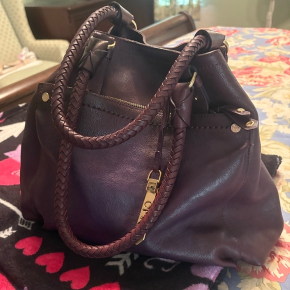 Cole Haan Handbags - Vintage Cole Haan deep Purple Satchel. 10 1/2” length x 17”width.
Leather.